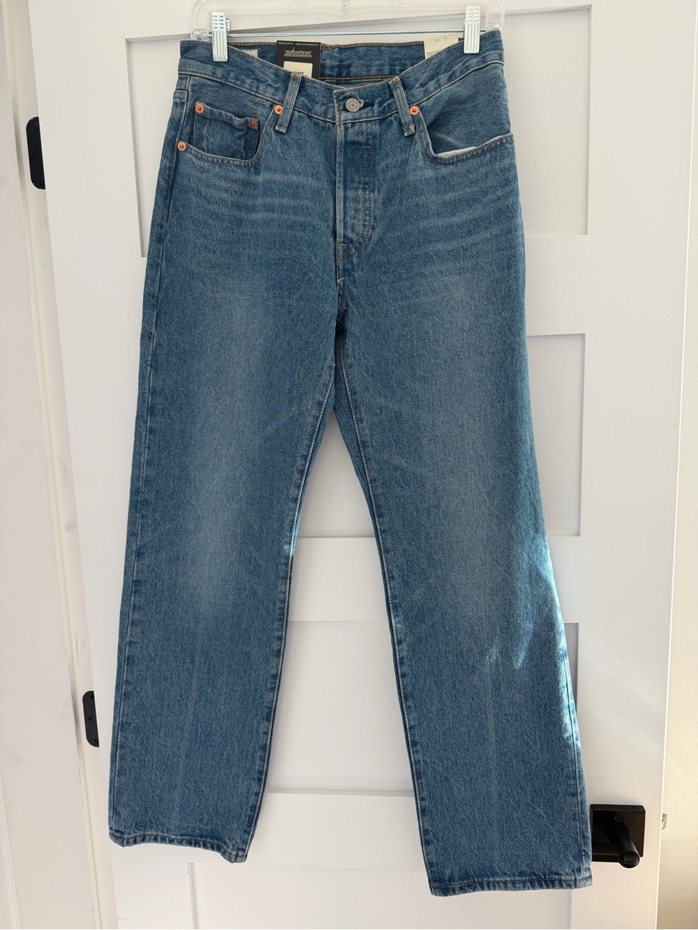 Levi's Straight-Leg Jeans in Classic Blue Wash